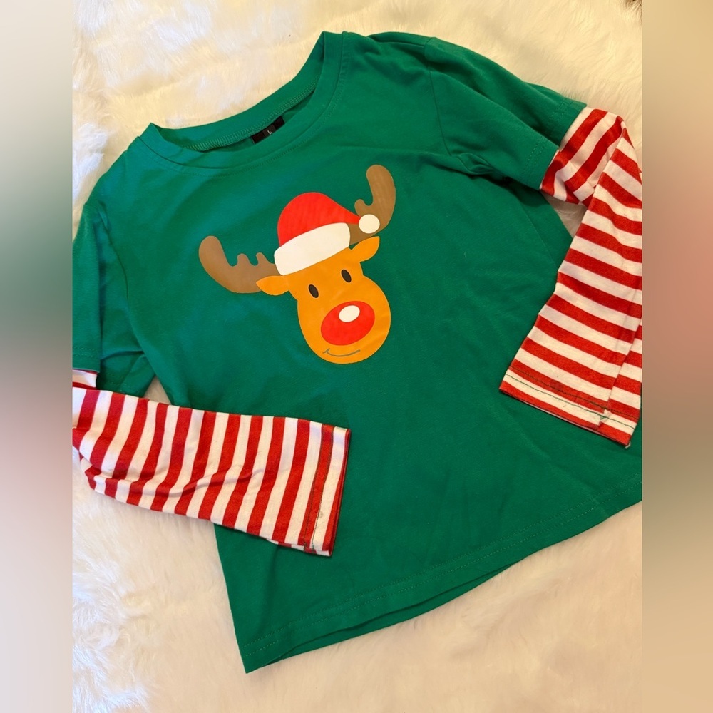 Kids Reindeer Long Sleeve Tee